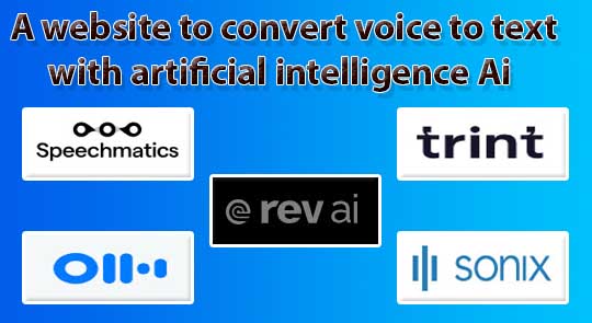 A website to convert voice to text with artificial intelligence Ai