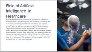 Role of artificial intelligence in healthcare ppt free download, Role of artificial intelligence in healthcare PowerPoint pptx free download,