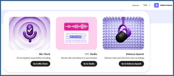Adobe Podcast Record and edit audio with AI on the web - Online  for free