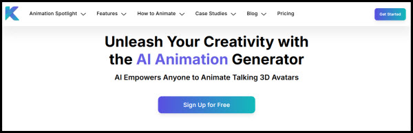 krikey AI is a free 3D animation generator and editor