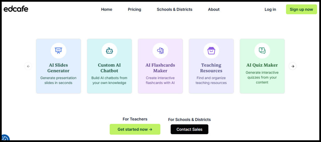 Edcafe for teachers: Free AI to create lesson plans and interactive quiz