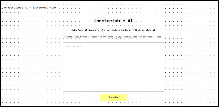 Humanize AI Text Undetectable AI Free| Best Free Unlimited Human AI Text, A revolutionary tool to humanize AI text for free, Undetectable AI and log-free AI unveiled: bridging the gap between human and machine-written text.